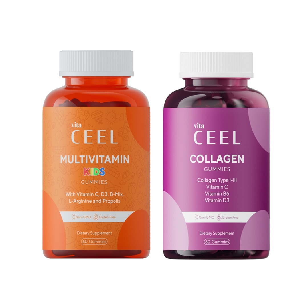 СЕТ ВЕГАН ЖЕЛИРАНИ ВИТАМИНИ МУЛТИВИТАМИН + КОЛАГЕН