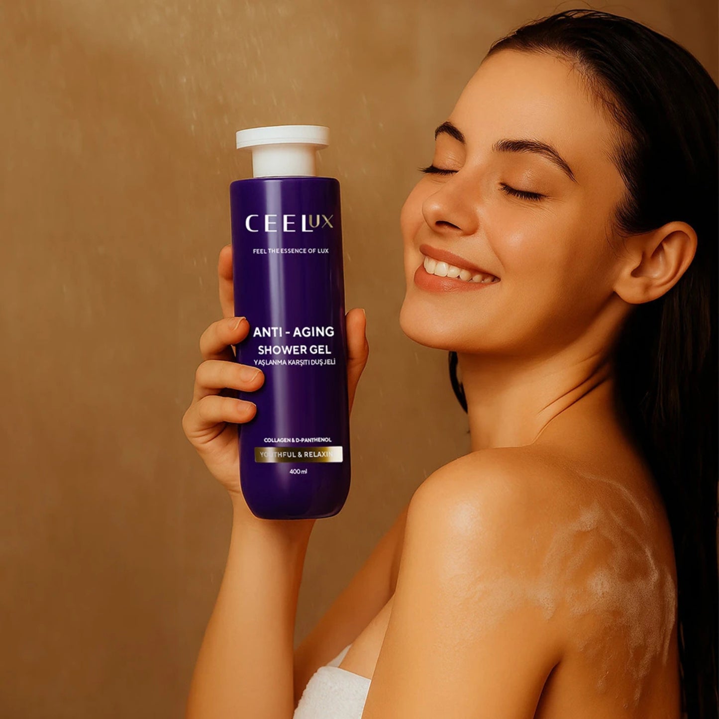 ДУШ-ГЕЛ ПРОТИВ СТАРЕЕНЕ с Колаген и екстракт от D-Пантенол - 400ml