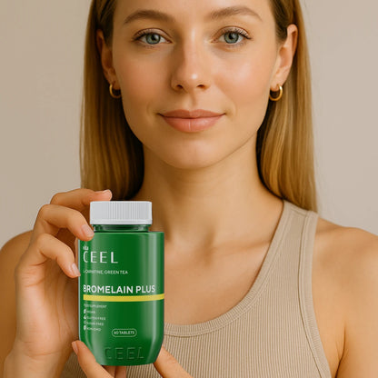 БРОМЕЛАИН ПЛЮС ЕНЗИМЕН КОМПЛЕКС с L-Карнитин, Зелен чай и растителни екстракти