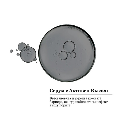 СЕРУМ ПРОТИВ НЕСЪВЪРШЕНСТВА с Активен въглен, Ниацинамид, AHA+BHA  – 30ml