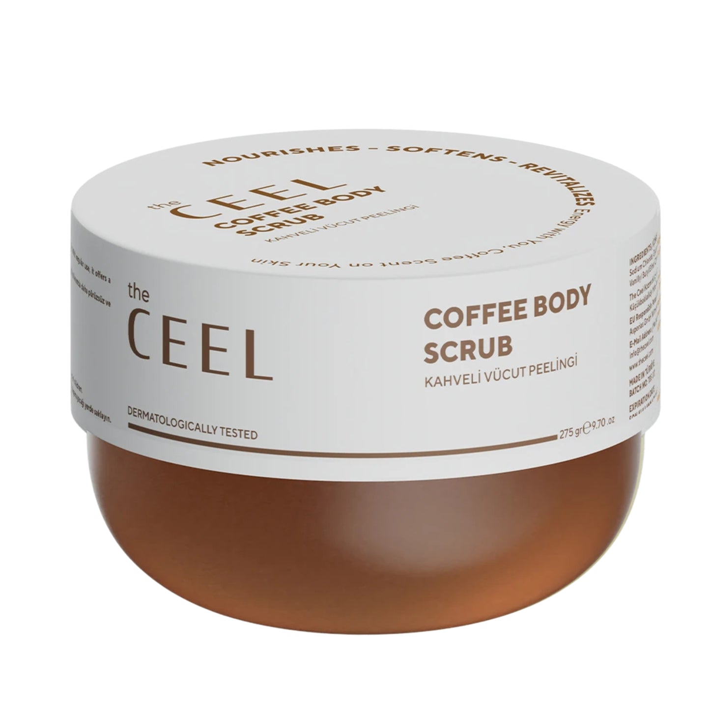 ЕНЕРГИЗИРАЩ СКРАБ за гладка и стегната кожа с кафе и семена от грейпфрут - 275g