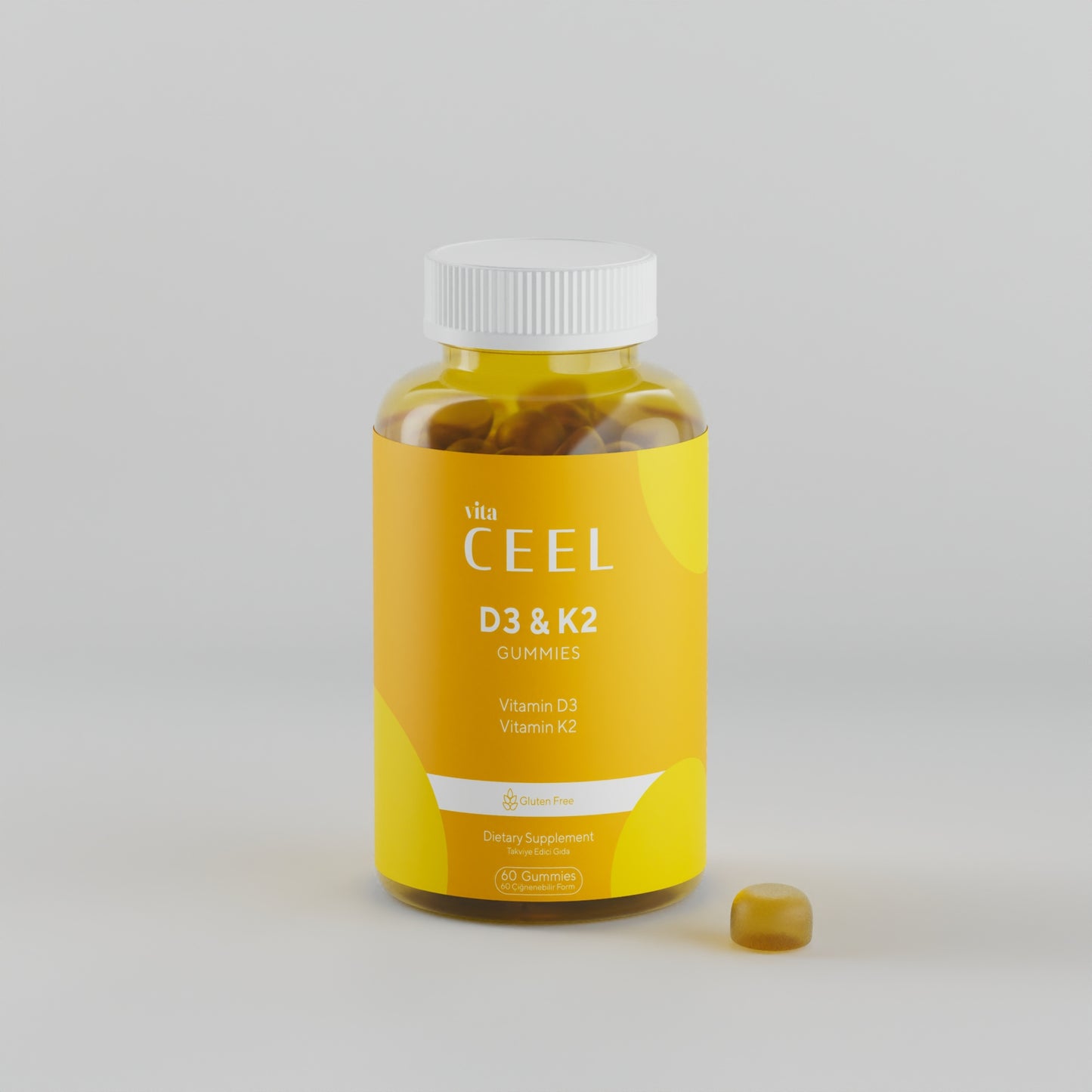 ВЕГАН ЖЕЛИРАНИ ВИТАМИНИ D3+K2 За здрави кости, силен имунитет и жизнен баланс
