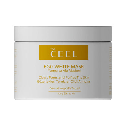 СТЯГАЩА И МАТИРАЩА МАСКА с Яйчен Белтък, Ниацинамид, Глина, Бентонит и екстракт от Алое Вера - 100gr.