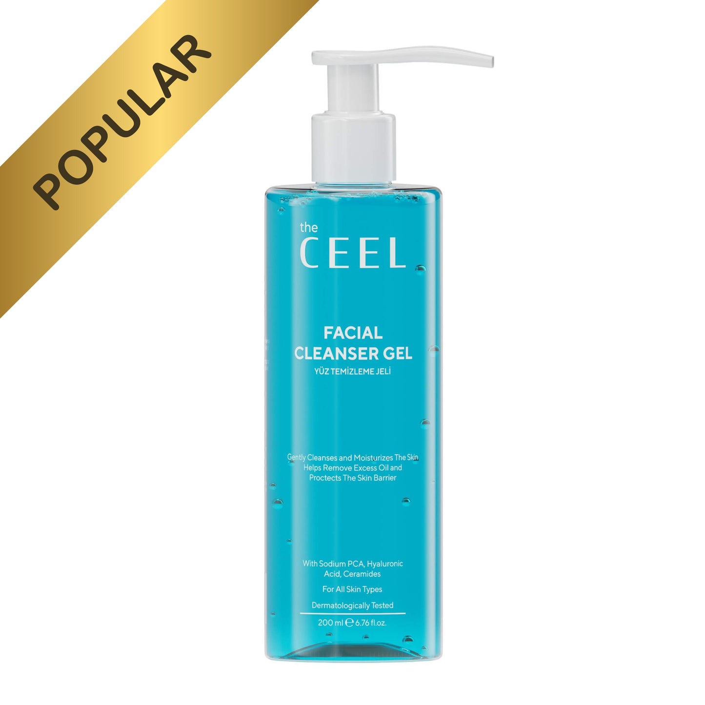 ПОЧИСТВАЩ ГЕЛ ЗА ЛИЦЕ с Пробиотици, Хиалуронова киселина и Серамиди - 200ml