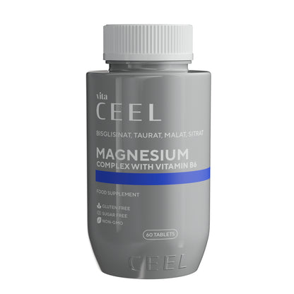 МАГНЕЗИЙ КОМПЛЕКС + ВИТ.В6 Подкрепа За вътрешен баланс и сила
