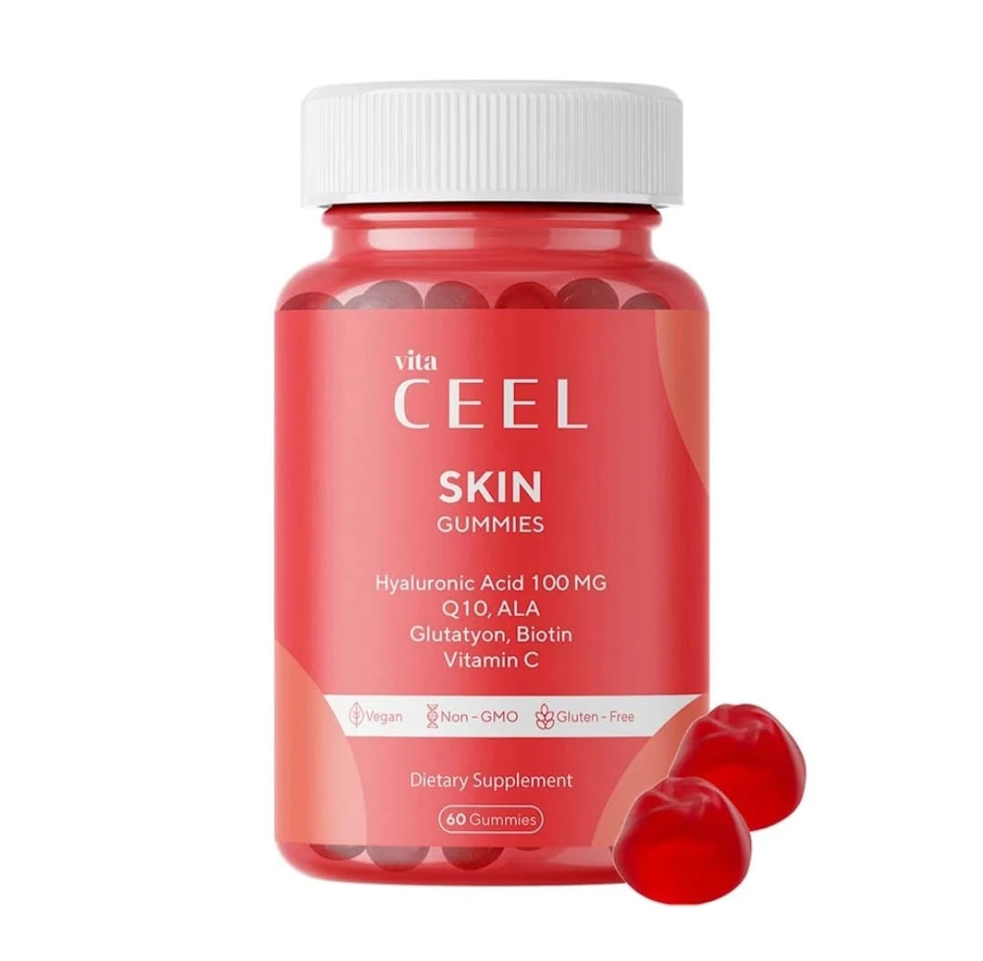 ВЕГАН ЖЕЛИРАНИ ВИТАМИНИ ЗА СИЯЙНА КОЖА с Хиалуронова Киселина, Витамин C, Глутатион и Q10 / GUMMIES