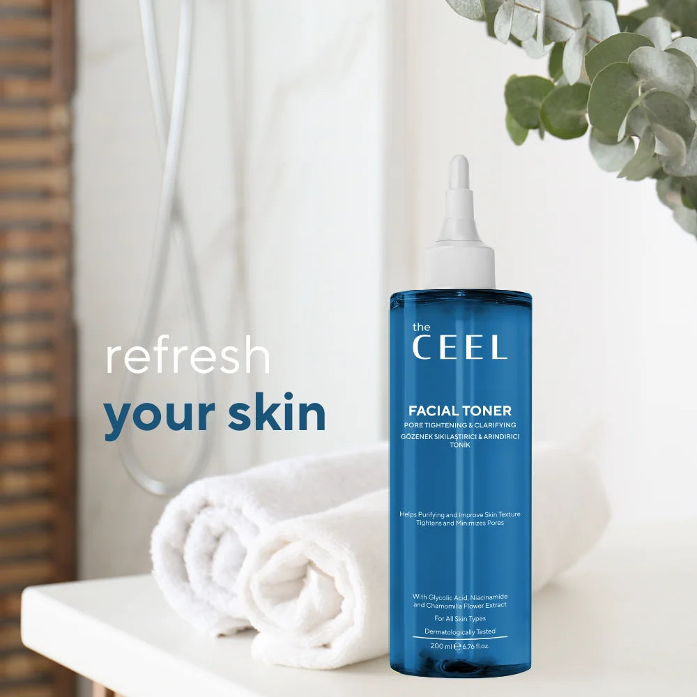 ТОНИК ЗА ПОЧИСТВАНЕ И СТЯГАНЕ НА ПОРИТЕ с Ниацинамид, Салицилова киселина, Гликолова киселина и екстракт от Лайка - 200ml